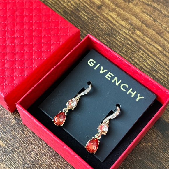 Givenchy Crystal Double Drop Earrings - Picture 7 of 7